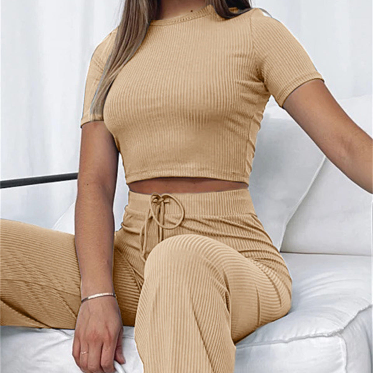 Fashion Casual Set Women's Solid Color
