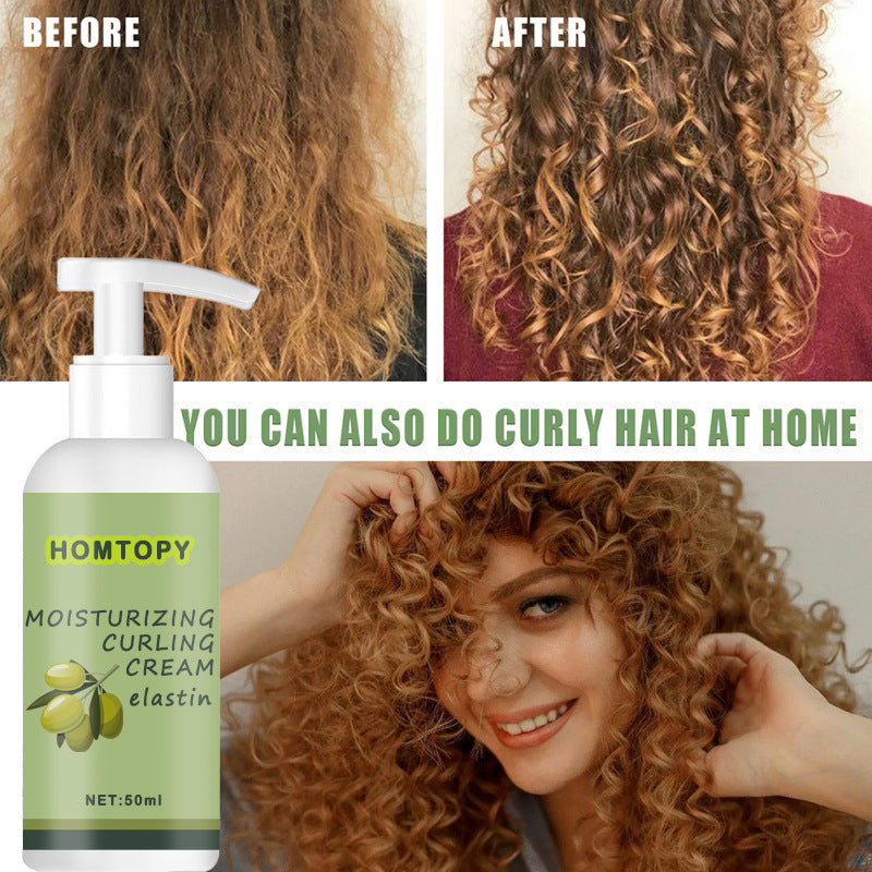HOMTOPY Elastin Improve Frizzy Hair Natural Smart Curl
