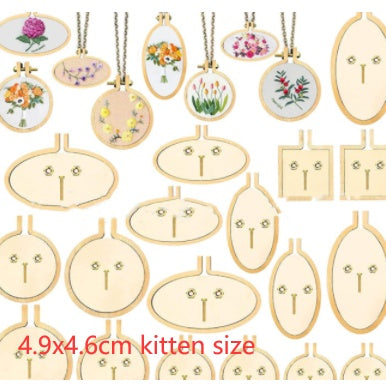 Wooden Mini Embroidered Stretch Jewelry