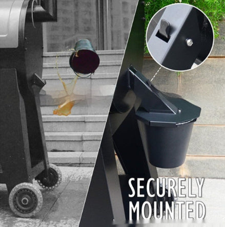 Smoked Drip Bucket With Lid Grease Catcher