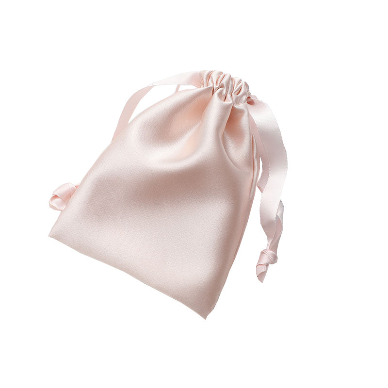 MOQ300 Customized Imitated Silk Fabric Cloth Bag