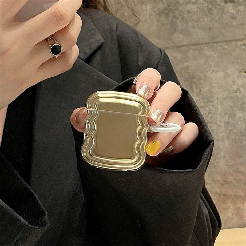 Electroplated Silver Gold Earphone Case Protective Sleeve Soft