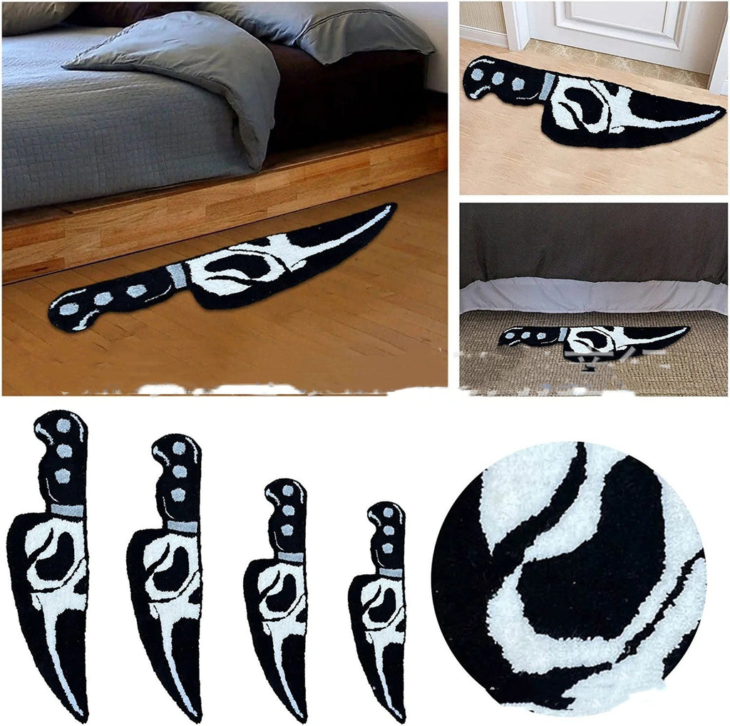 Knife-shaped Horrible Character Carpet