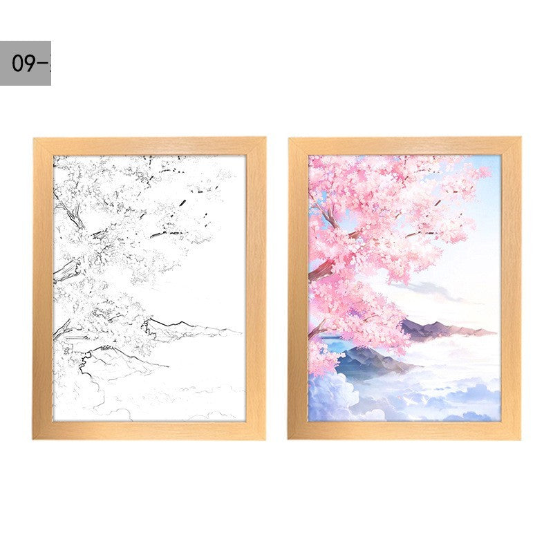 Starry Sky Beautiful Dream Simple Ins Creative Light Painting