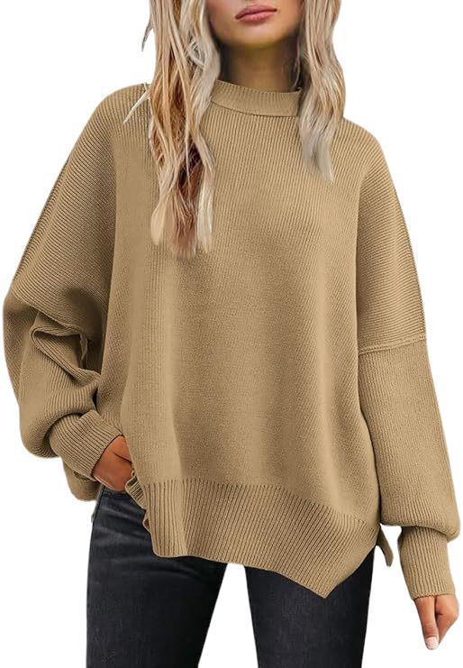 Women's Knitted Side Slit Pullover