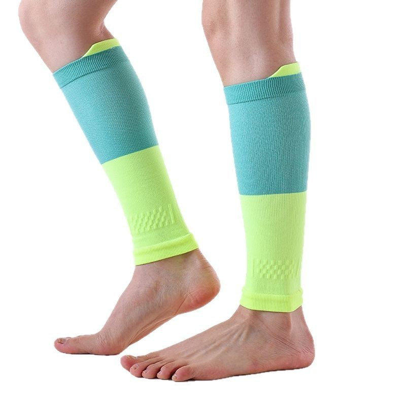 Marathon Cross-country Running Basketball Sports Color Matching Compression Calf Socks