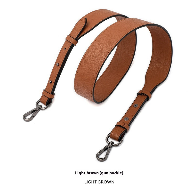 Cowhide Milled Double-sided Wide Shoulder Strap All-match Adjustable