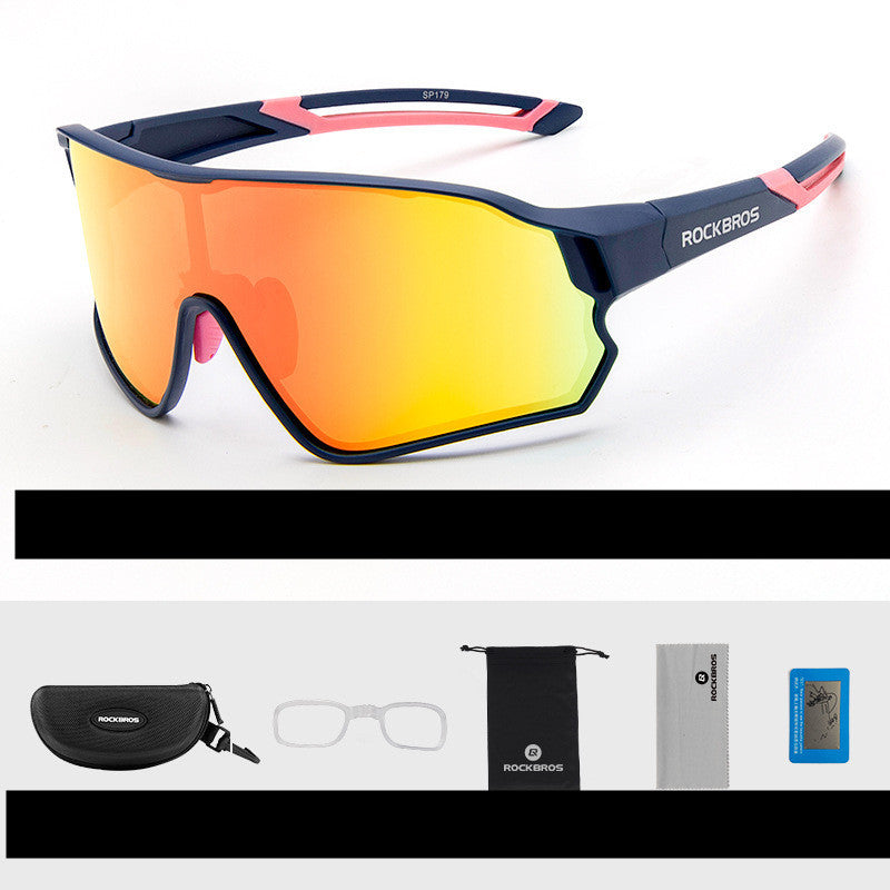 New Cycling Glasses Polarized Color Changing Windproof Myopia Running Sports