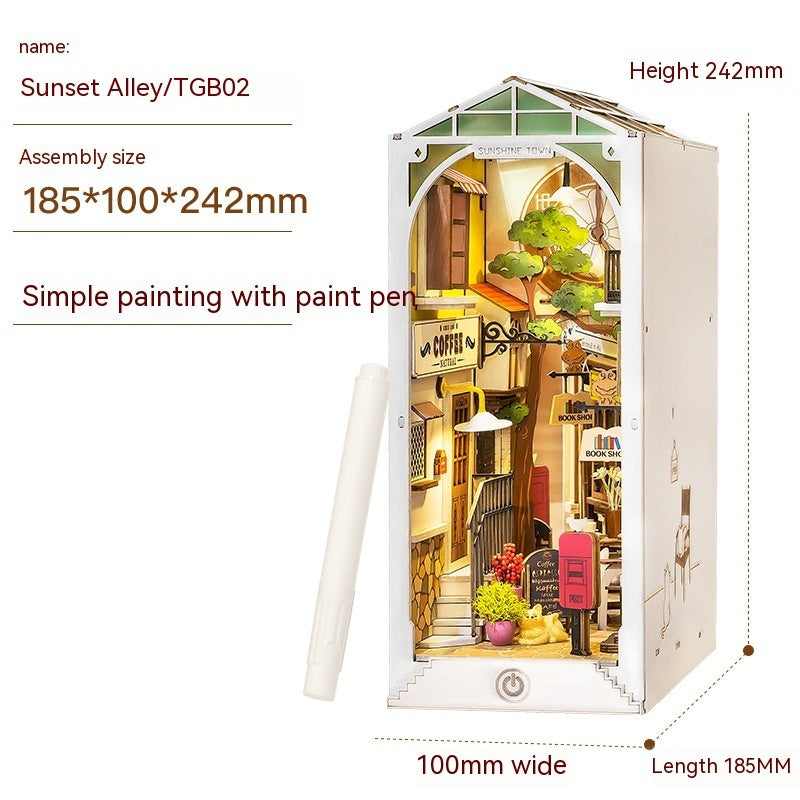 Book Stand Cottage Holiday Greenhouse Creative Desktop Decoration Hand-assembled Gift