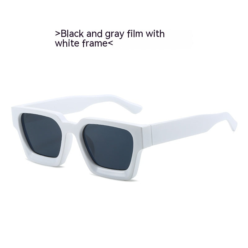 Minimalist And Versatile European And American Thick Frame Sunglasses