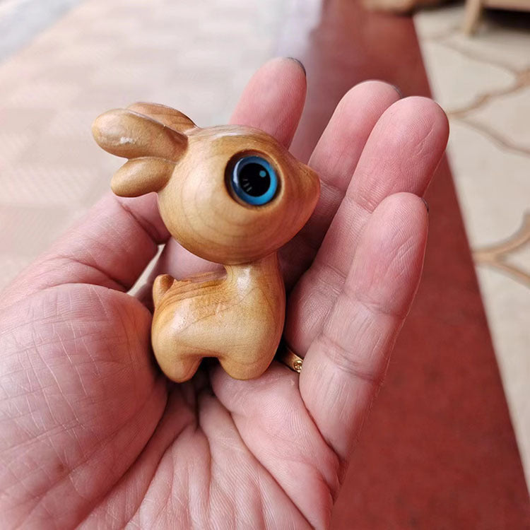 Arborvitae Wood Carving Aodao Cat Creative Crafts