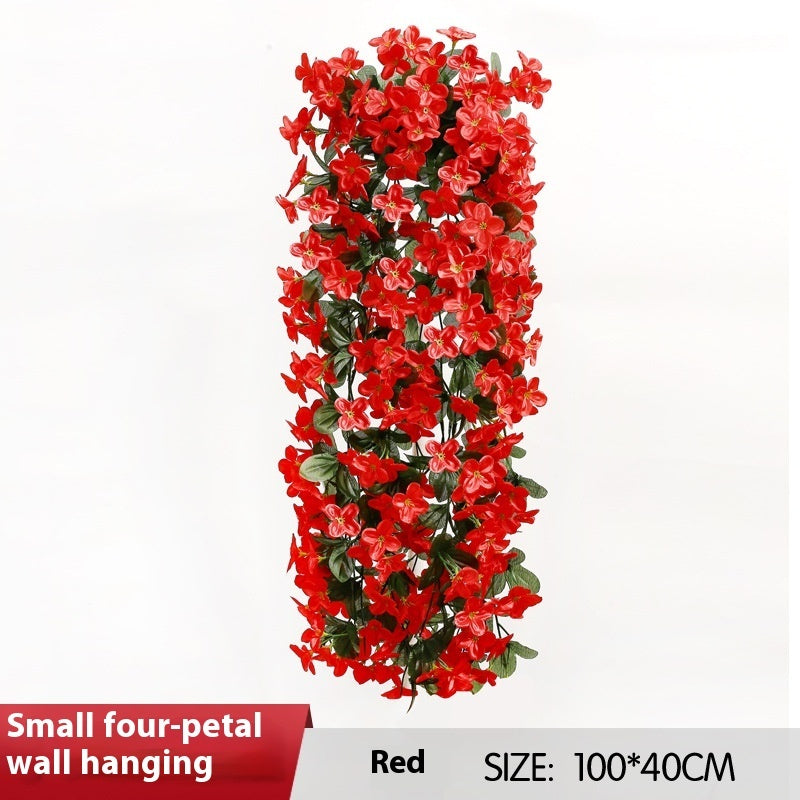 Simulation Four-petal Flower Bundle Wall Decorative Hanging