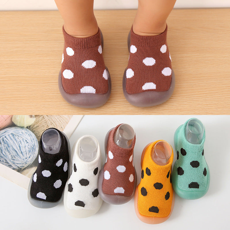 Baby Round Dot Style Comfortable Breathable Toddler Sock Shoes