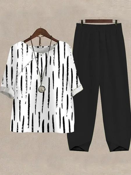 Half Sleeve Shirt Female Digital Women's Printed Wear Summer Suit