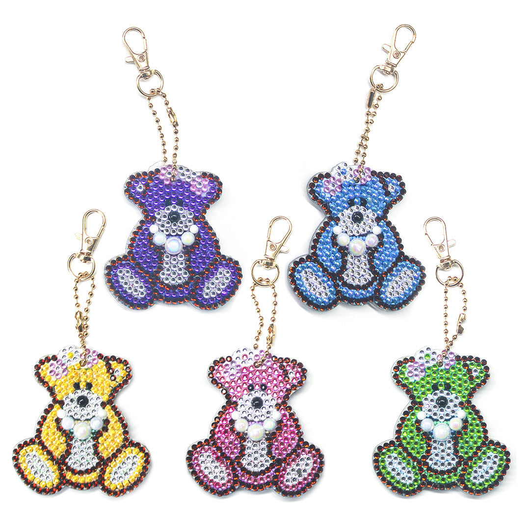 Diamond Painting Keychain Creative Children Cartoon Decorative Pendant
