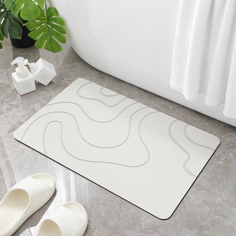 Diatom Mud Absorbent Pad Bathroom Mats Non-slip