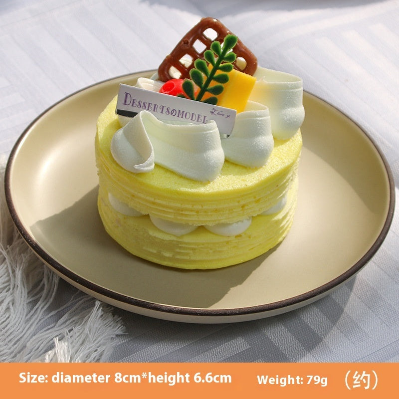 Simulation French Bare Cake Soft Fragrance Decoration