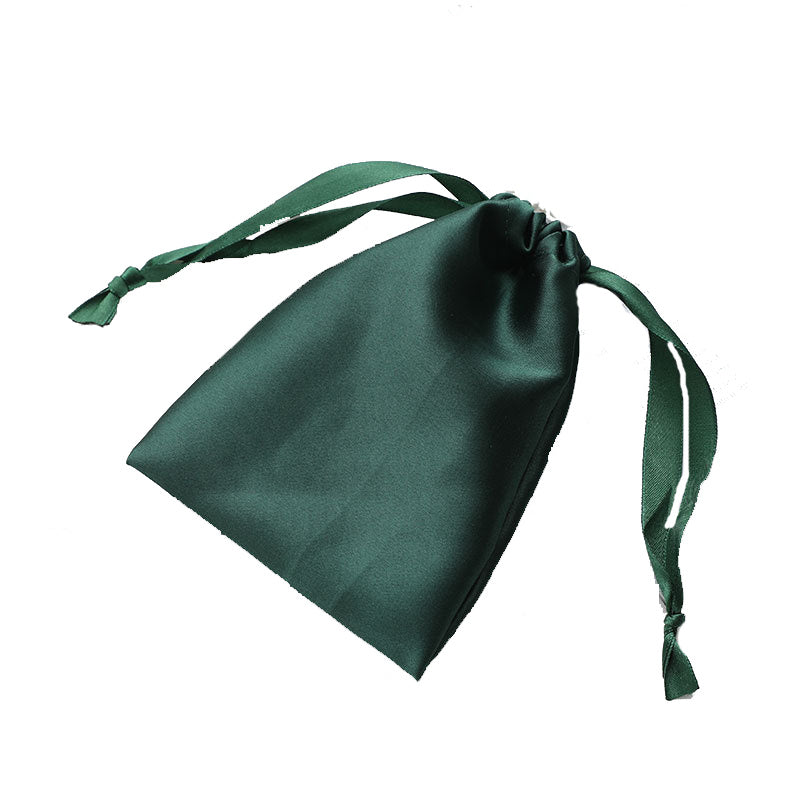 MOQ300 Customized Imitated Silk Fabric Cloth Bag