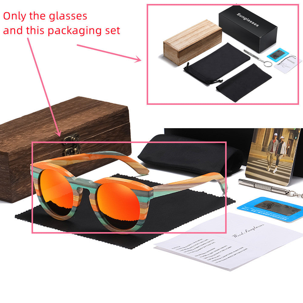 Wooden Polarized Bamboo Sunglasses