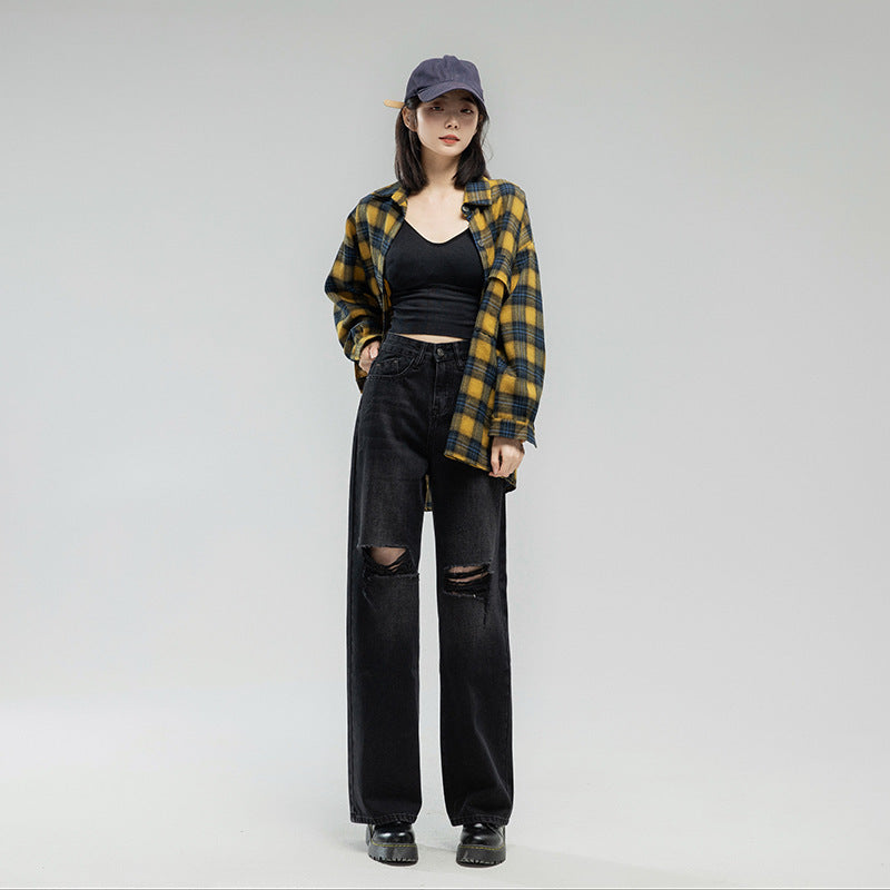 Women's Fashion Casual Loose Jeans