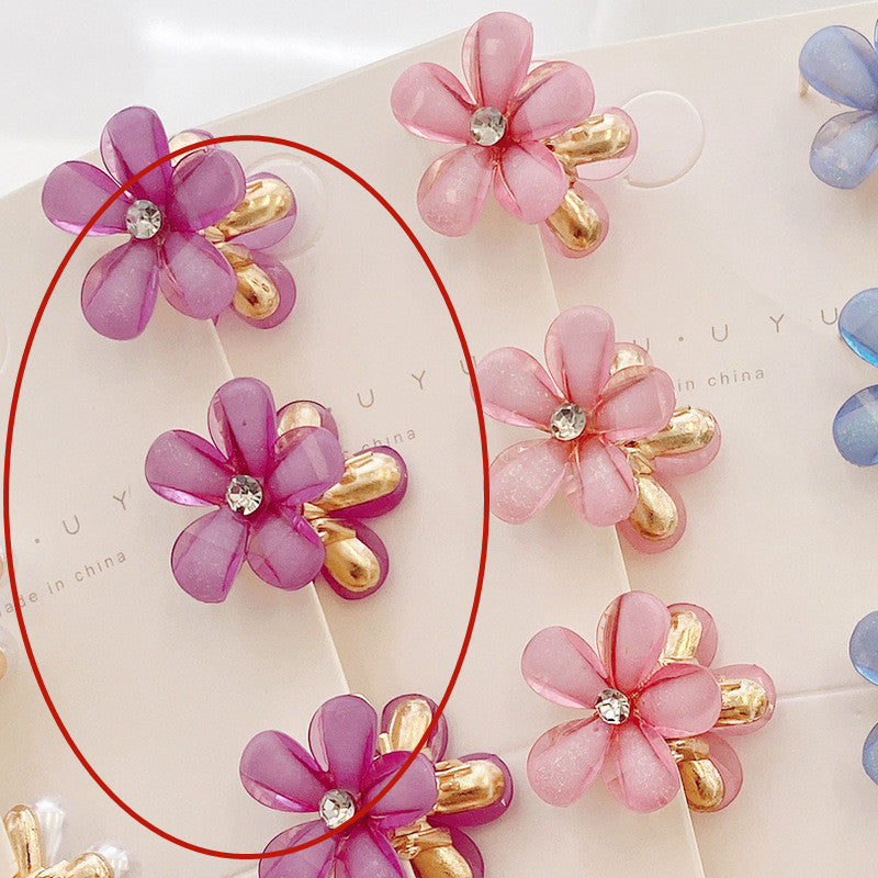 Female Clip Hairware Five Petal Flower Hairpin