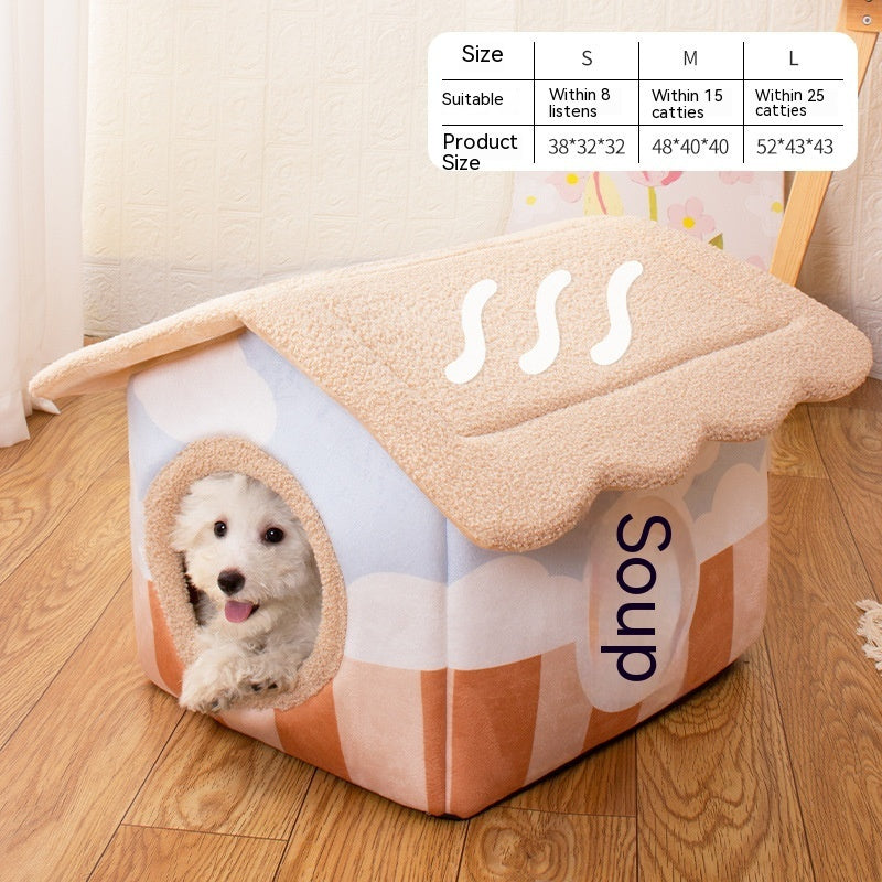 Removable And Washable Semi-surrounded Villa Pet Room