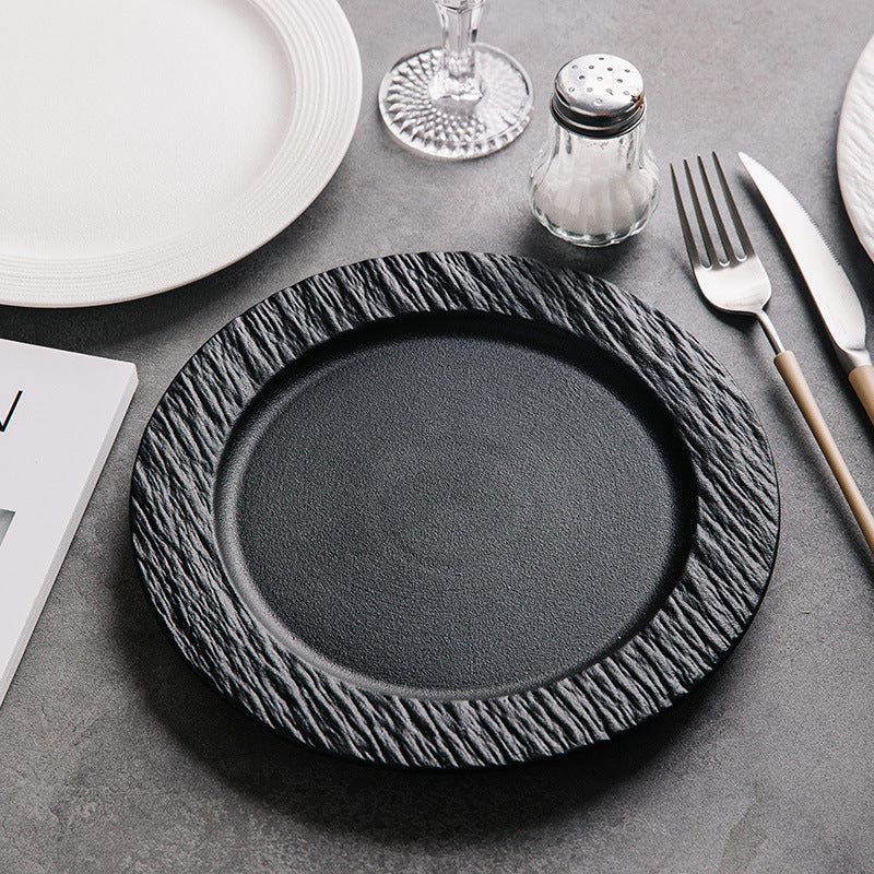 Western Cuisine Plate Plate Dish Disc Ceramic Household