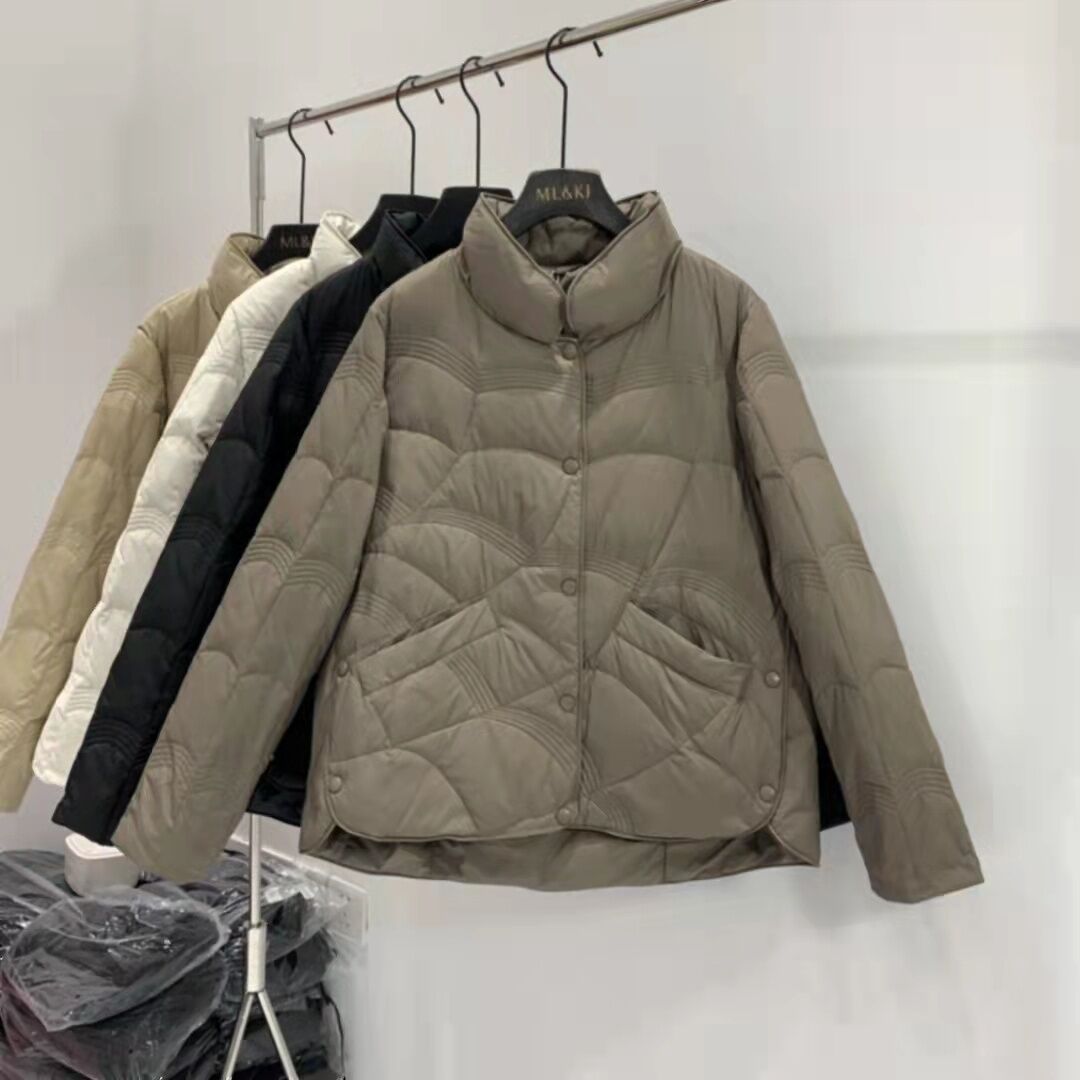 Lightweight Down Jacket Female Loose Lapel