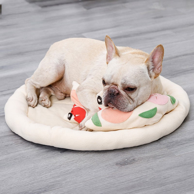 Pizza pet sniffing pad