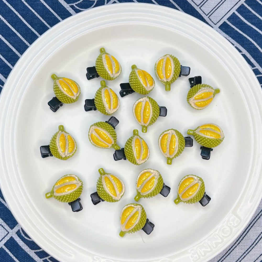 Cute Simulation Durian Barrettes