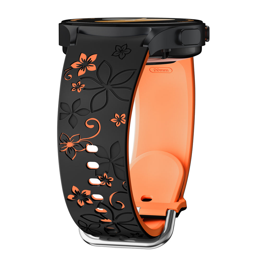 Fashion Personality Two-tone Silicon Print Strap