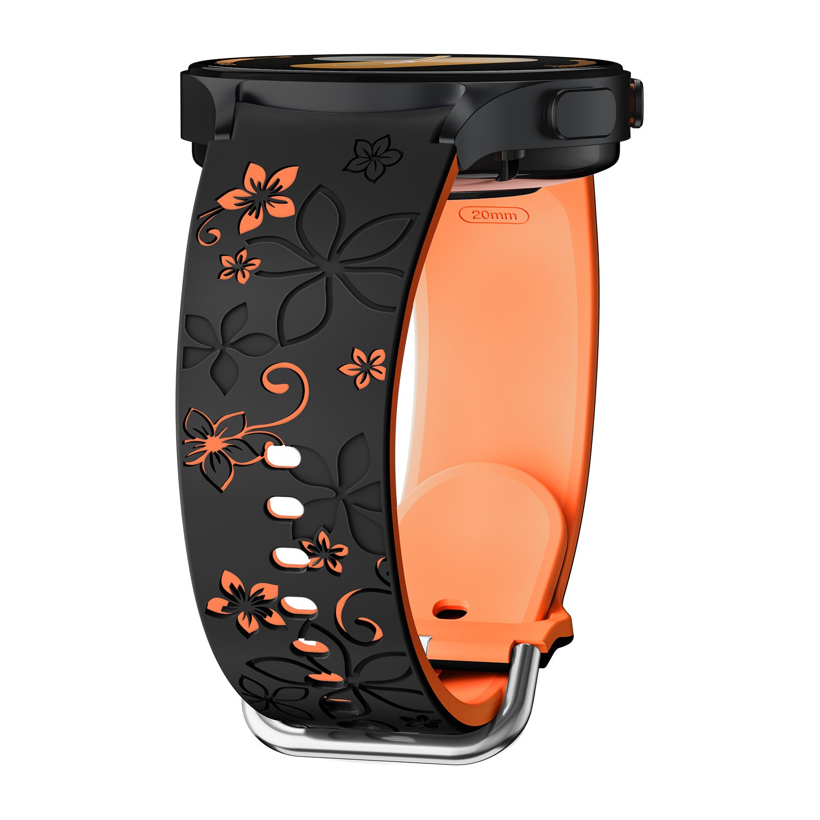 Fashion Personality Two-tone Silicon Print Strap