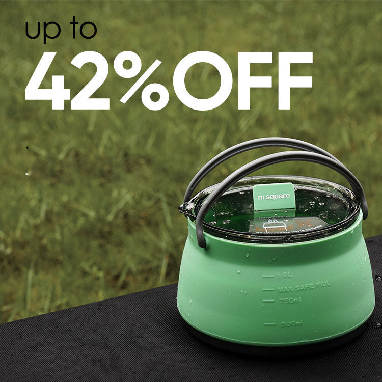 Folding Silicone Kettle Portable Camping Outdoor