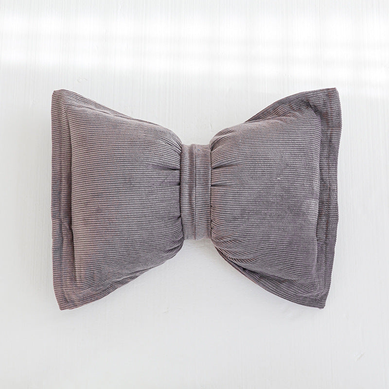 Creative Bowknot Cotton Lumbar Pillow