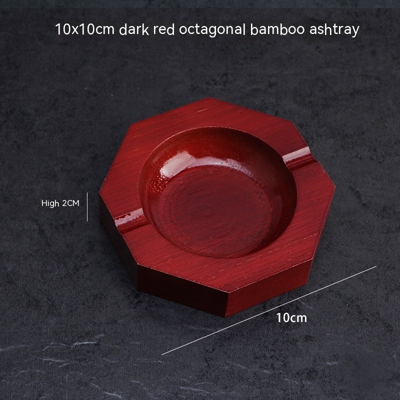 Creative Square Wooden Solid Wood Ashtray
