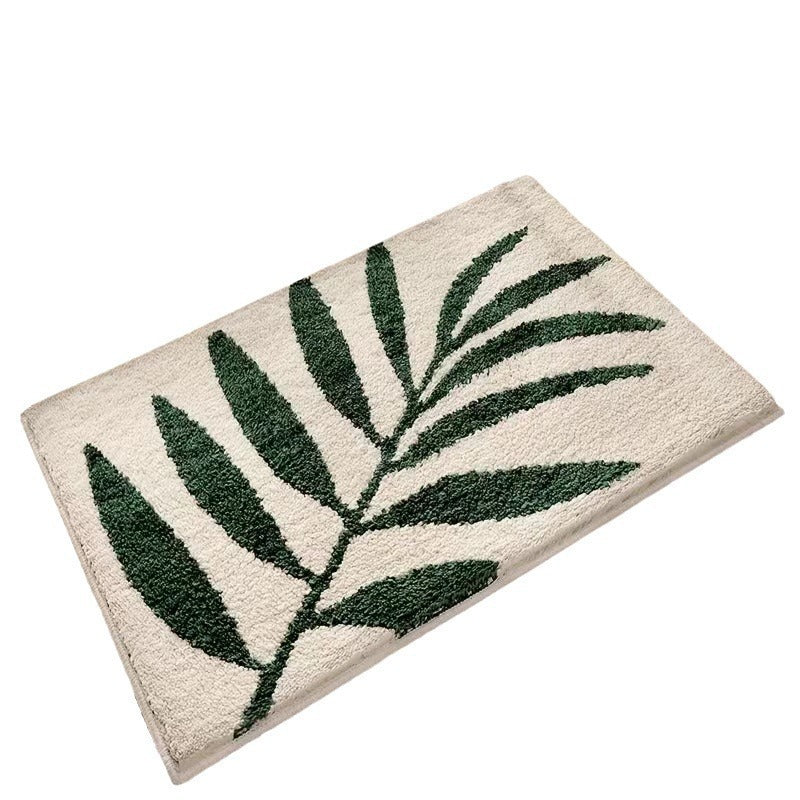Cashmere-like Floor Mat Cross-border Flower Home Bathroom Non-slip Floor Mat