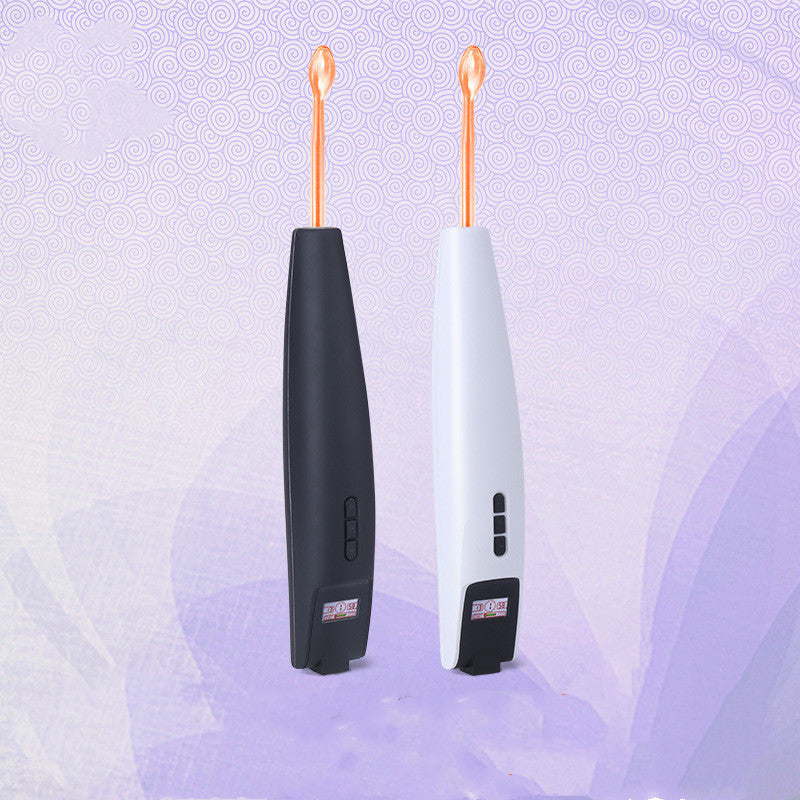 High frequency electrotherapy stick with display