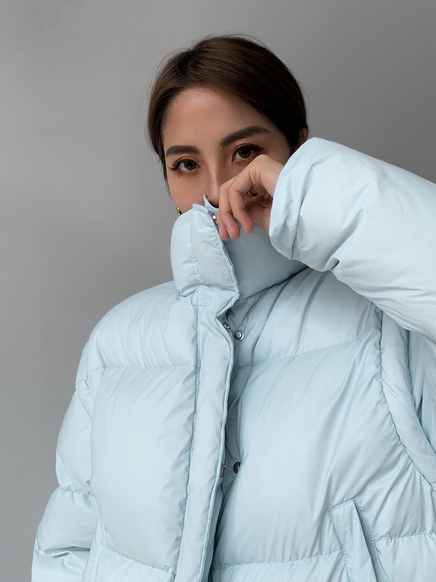 Loose White Duck Down Cotton-padded Jacket Coat