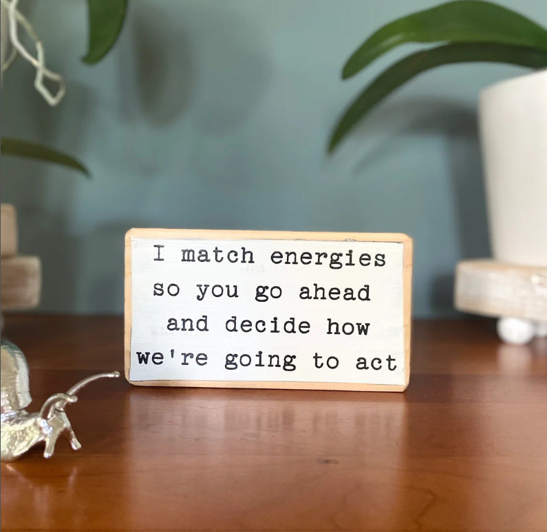 English Letters Desktop Ornaments