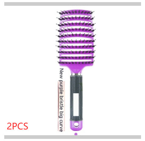 Big Curved Comb Bristle Massage Comb Eight Claws