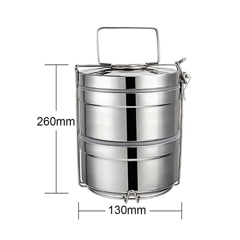 Multi-layer stainless steel lunch box