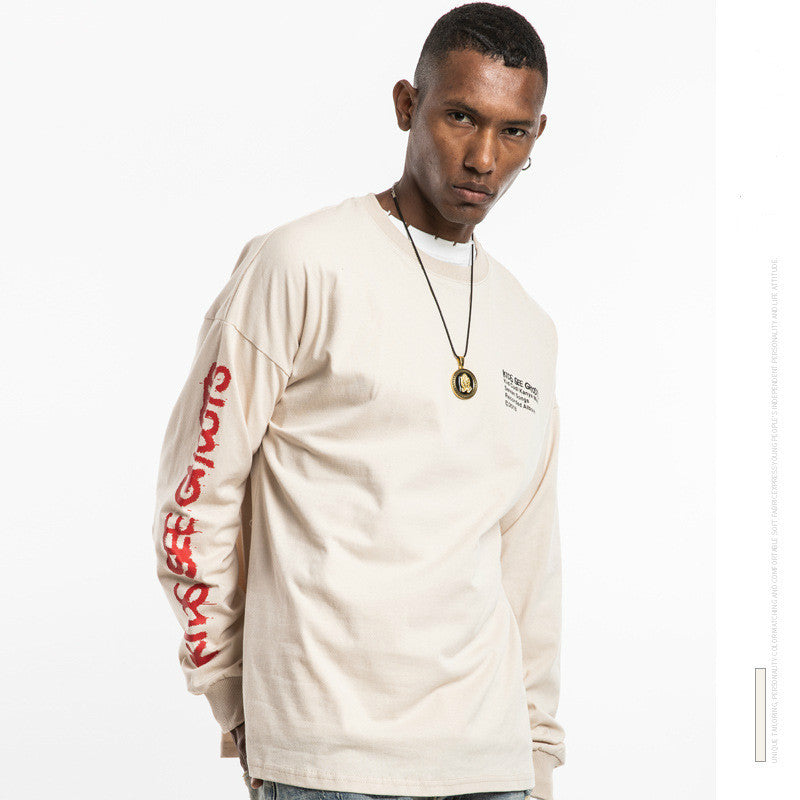 Mannen Vrouwen Hip Hop T-shirt Mode Kanye Kinderen Zien Spoken Casual Harajuku Pullover Streetwear Katoenen T-shirt Met Lange Mouwen Top tees