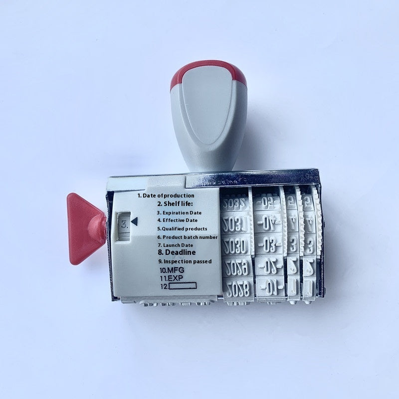 Adjustable Year Month Day Roller Wheel Manual Account