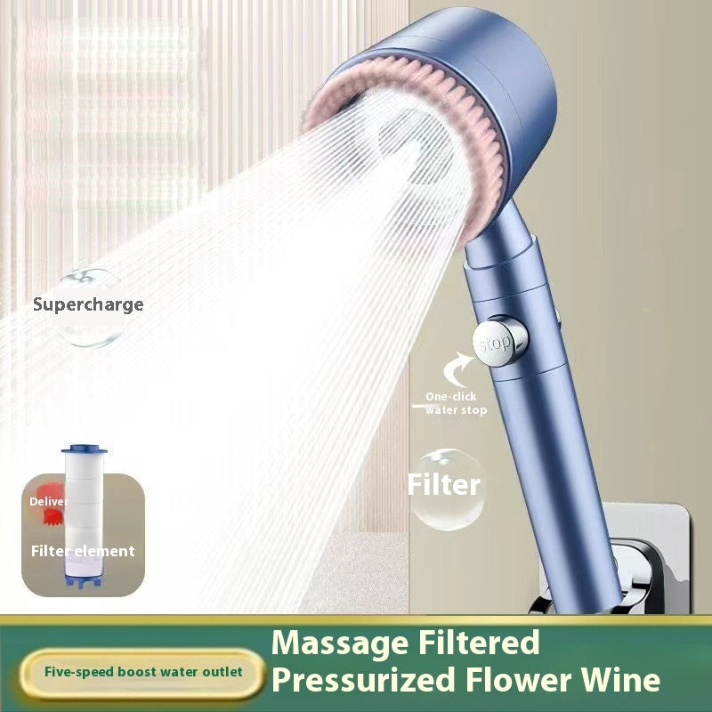 Spray Shower Brush Nozzle Supercharged Shower Suit