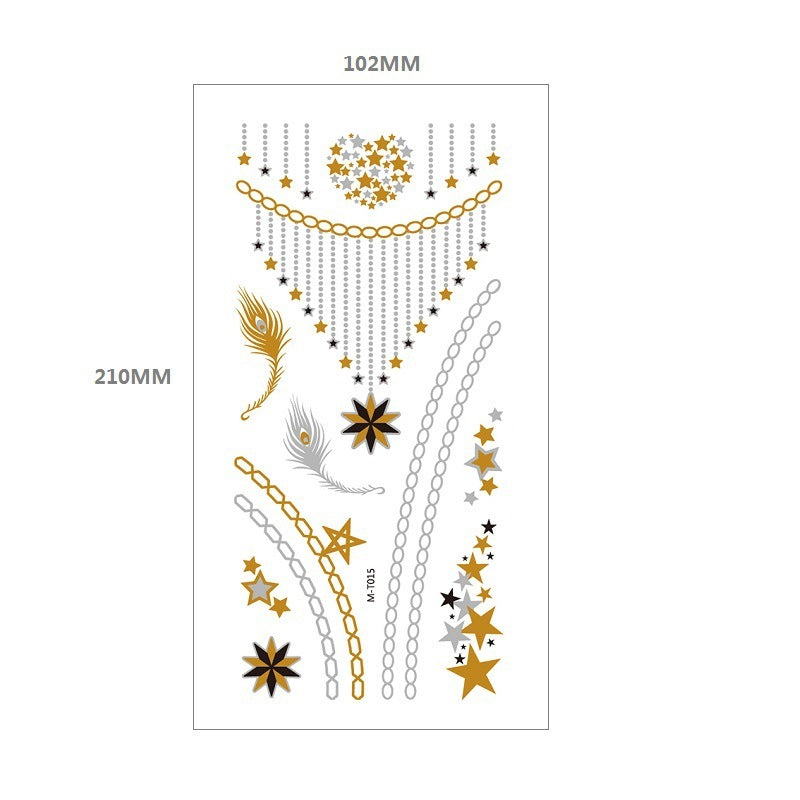 Gliding Tattoo Sticker Water Transfer Waterproof Tattoo Sticker