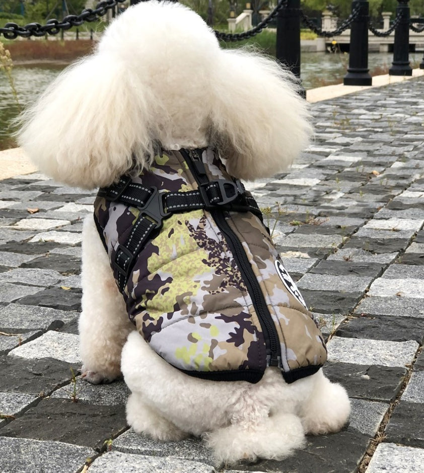 Warm Pet Vest In Autumn And Winter Reflective And Thickened