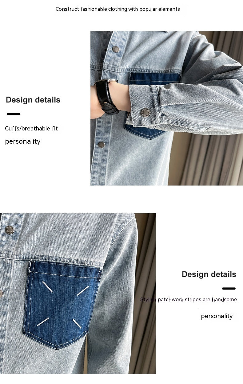 Fashion Brand Workwear Denim Shirt
