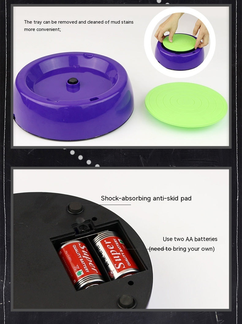 Children's Potter's Wheel Electric Toy Drawing Blank Pottery Clay Machine