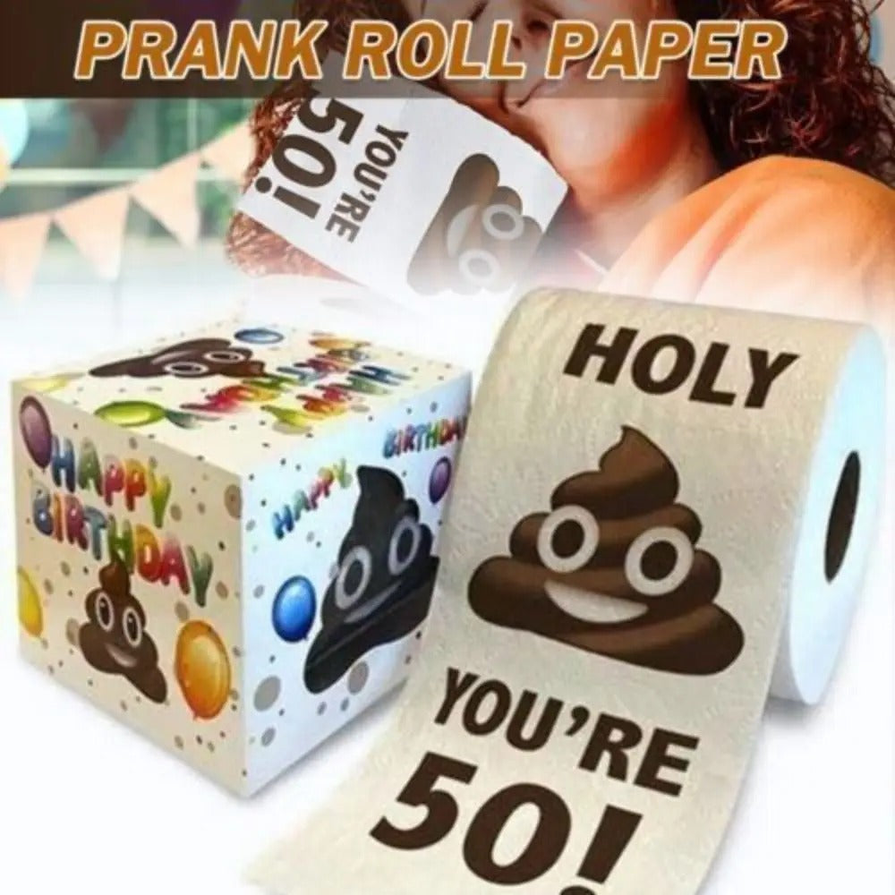 Creative Stool Tissue Happy Birthday Decorative Roll Paper