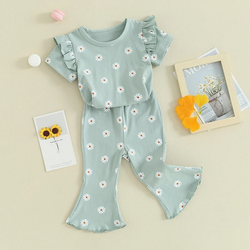Children's Tops And Pants Printing Suit